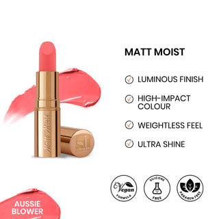 Matt Moist Long-Lasting Lipstick - Aussie Blower