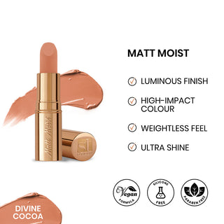 Matt Moist Long-Lasting Lipstick - Divine